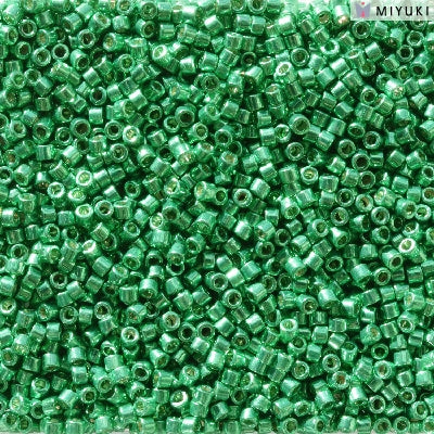Miyuki Delica 11/0 DB-2505 Duracoat Galvanized Dark Mint Green x 5 g