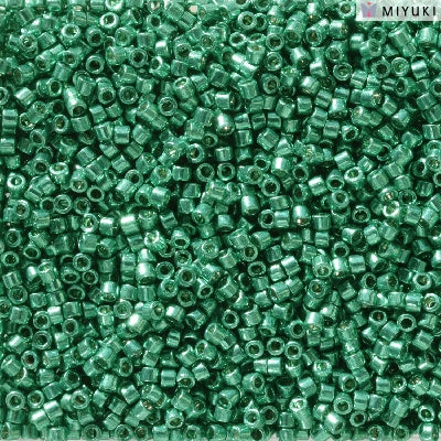 Miyuki Delica 11/0 DB-2506 Duracoat Galvanized Dark Aqua Green x 5 g