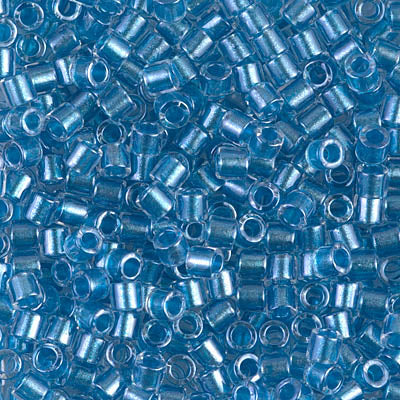 Miyuki Delica 8/0 DBL-0905 Sparkling Blue Lined Crystal x 8 g