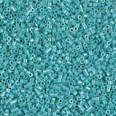 Miyuki Delica 15/0 DBS-0166 Opaque Turquoise Green AB x 5 g