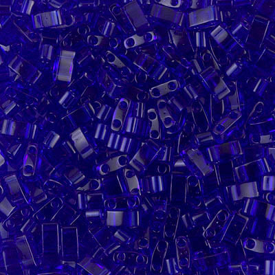Half Tila Beads HTL-0151 Transparent Cobalt x 10 g