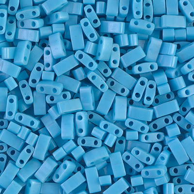 Half Tila Beads HTL-0413 Opaque Turquoise Blue x 10 g