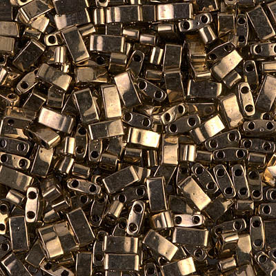 Half Tila Beads HTL-0457 Metallic Dark Bronze x 5 g