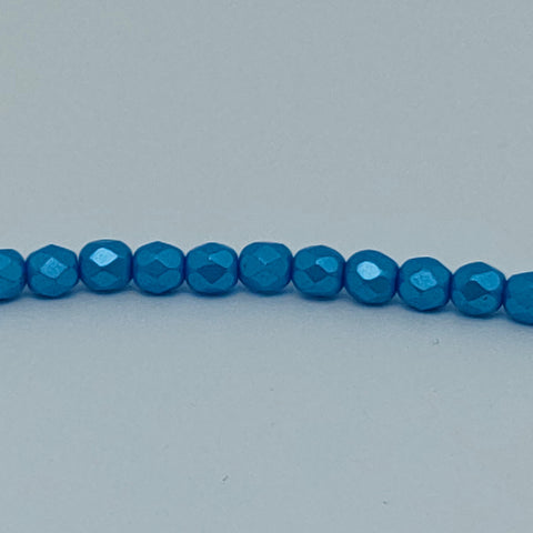Fire Polished 4 mm - Pastel Turquoise x 50