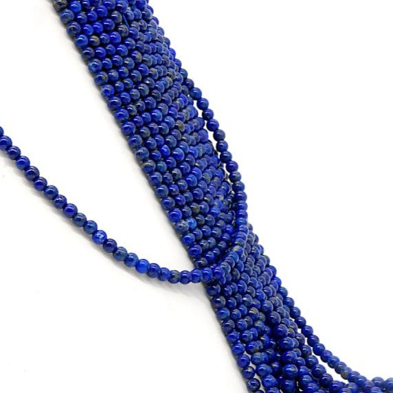 Perles en Lapis Lazuli Rondes 4 mm x 20