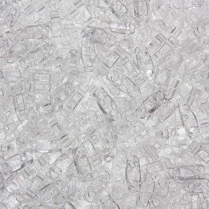 Quarter Tila Beads QTL-0131 Crystal x 10 g