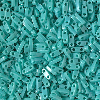 Quarter Tila Beads QTL-0412 Opaque Turquoise Green x 10 g