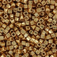 Square Beads 1.8 mm SB-1053 Galvanized Yellow Gold x 10 g