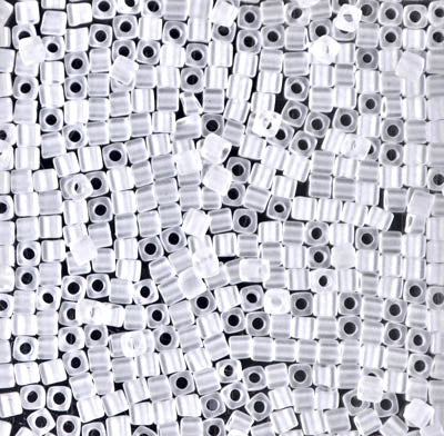 Square Beads 1.8 mm SB-0131F Mat Crystal x 10 g