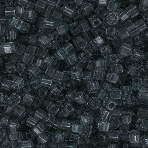 Square Beads 1.8 mm SB-0152 Transparent Gray x 10 g