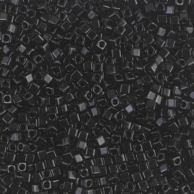 Square Beads 1.8 mm SB-0401 Black x 10 g
