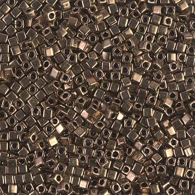 Square Beads 1.8 mm SB-0457 Metallic Dark Bronze x 10 g