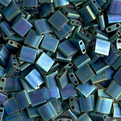 Tila Beads TL-2064 Mat Metallic Blue Green Iris x 10 g