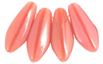 Daggers en verre 5x12 mm - Pink Coral x 25