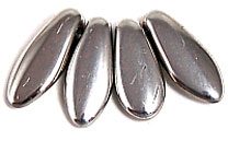 Daggers en verre 5x12 mm - Silver x 25