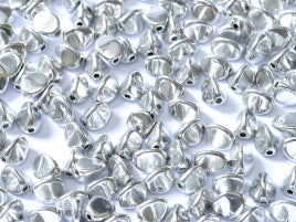 Pinch beads 5 x 3 mm Crystal Full Labrador x 50