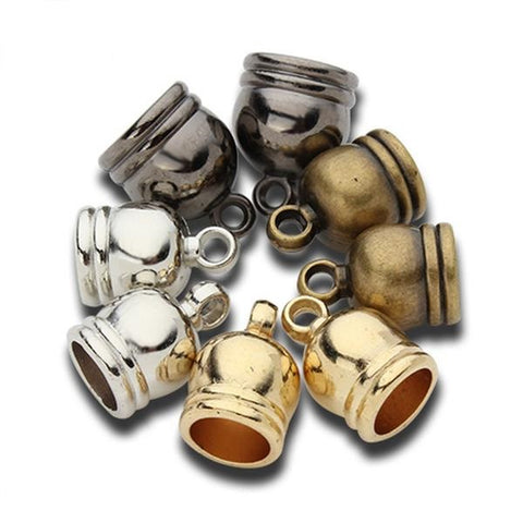 Embouts CCB pour Cordon 6 mm Dor&eacute; x 10