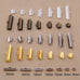 Embouts &agrave; Serrer D&eacute;cor&eacute;s Rhodi&eacute; 8 mm x 10