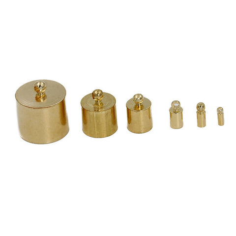 Embouts Cylindriques pour Cordon 9 mm Kc Gold x 2