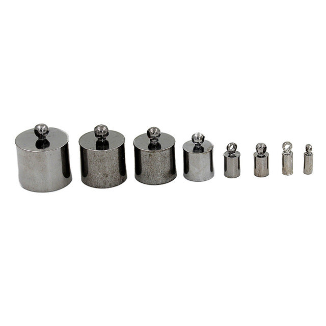 Embouts Cylindriques pour Cordon 10 mm Noir M&eacute;tallis&eacute; x 2