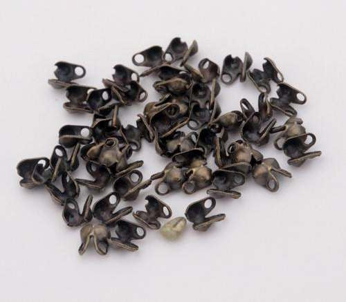 Embout pour Cha&icirc;ne &agrave; Billes 2.4 mm Bronze x 10